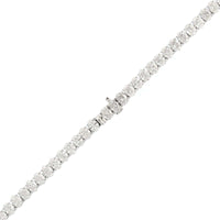 18K White Gold 4 Prong Oval Diamond Tennis Necklace