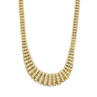 Eclat Jewels 18K Yellow Gold Graduated Diamond Collar Necklace