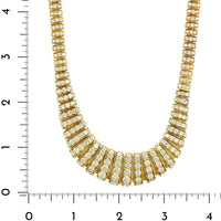 Eclat Jewels 18K Yellow Gold Graduated Diamond Collar Necklace