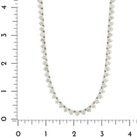 Eclat Jewels Platinum Round Diamond Tennis Necklace