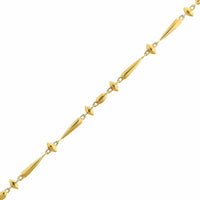 Etho Maria 18K Yellow Gold Brown Diamond and Pink Ceramic Necklace