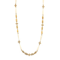 Etho Maria 18K Rose Gold Brown Diamond and White Ceramic Necklace