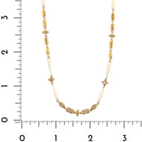 Etho Maria 18K Rose Gold Brown Diamond and White Ceramic Necklace