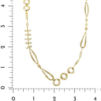 Etho Maria 18K Yellow Gold Brown and Yellow Diamond Necklace