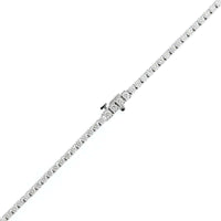 14K White Gold Round Diamond Tennis Necklace