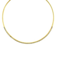 Etho Maria 18K Yellow Gold Pave Diamond Collar Necklace