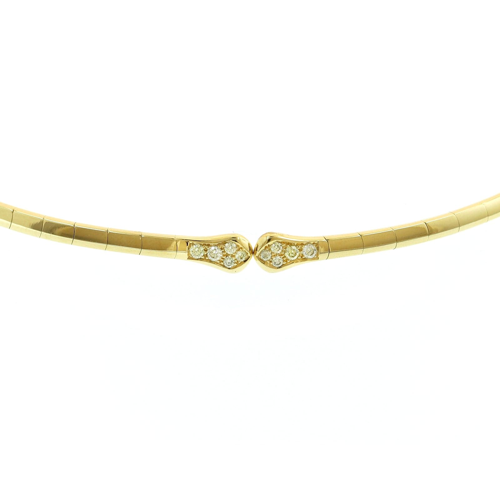 Etho Maria 18K Yellow Gold Pave Diamond Collar Necklace