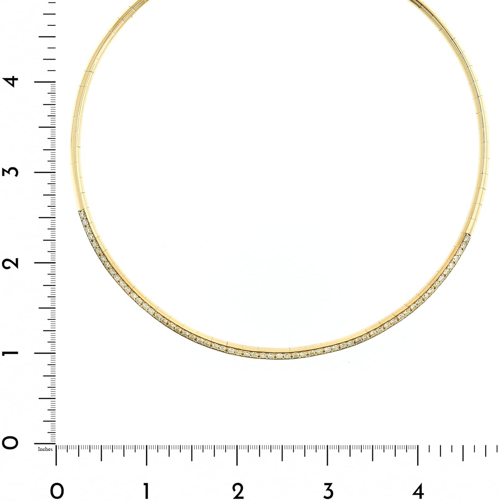 Etho Maria 18K Yellow Gold Pave Diamond Collar Necklace