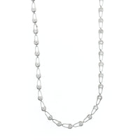 Etho Maria 18K White Gold Diamond Bicycle Chain Link Necklace