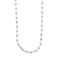 Etho Maria 18K White Gold Diamond Bicycle Chain Link Necklace