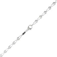 Etho Maria 18K White Gold Diamond Bicycle Chain Link Necklace