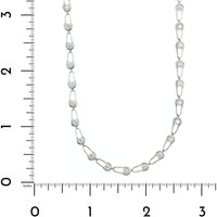 Etho Maria 18K White Gold Diamond Bicycle Chain Link Necklace