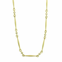 Suzy Landa 18K Yellow Gold 24" Diamond Matchstick Chain Link Necklace
