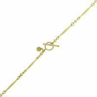 Suzy Landa 18K Yellow Gold 24" Diamond Matchstick Chain Link Necklace