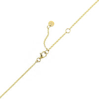 14K Yellow Gold Graduated Bezel Set Round Diamond Station Dangle Necklace