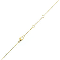 14K Yellow Gold Trio Diamond Station Necklace