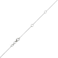 18K White Gold Curve Bar .80CTW Diamond Necklace