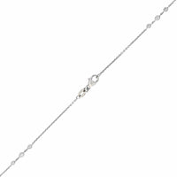 18K White Gold Diamond By The Yard Necklace
