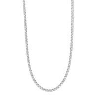 14K White Gold 11CTW Diamond Tennis Necklace