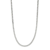 14K White Gold 11CTW Diamond Tennis Necklace