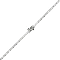 14K White Gold 11CTW Diamond Tennis Necklace