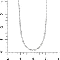 14K White Gold 11CTW Diamond Tennis Necklace