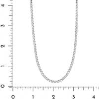 14K White Gold Halfway Around 6CTW Diamond Tennis Necklace