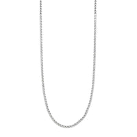 14K White Gold Halfway Around 2CTW Diamond Tennis Necklace