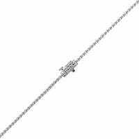 14K White Gold Halfway Around 2CTW Diamond Tennis Necklace