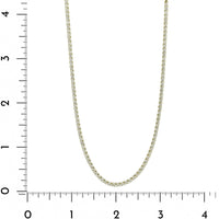 14K Yellow Gold Halfway Around 2CTW Diamond Tennis Necklace
