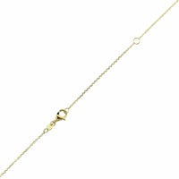 14K Yellow Gold 5 Stone 1CTW Diamond By The Yard Necklace