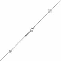 Platinum 7CTW Diamond By The Yard Necklace
