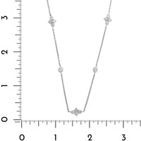 Platinum 7CTW Diamond By The Yard Necklace