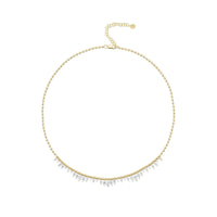 Emily P. Wheeler 18K Yellow Gold Marquise Diamond Arashi Gradient Necklace