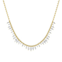 Emily P. Wheeler 18K Yellow Gold Marquise Diamond Arashi Gradient Necklace