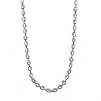 18K White Gold Multi Shaped Diamond Tennis Necklace