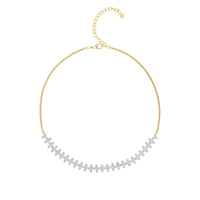 Emily P. Wheeler 18K Yellow Gold Flora Diamond Tennis Necklace