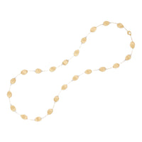 Marco Bicego Lunaria 18K Yellow Gold Long Leaf Diamond Necklace