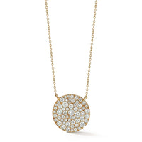 Dana Rebecca 14K Yellow Gold Lauren Joy Large Diamond Disc Necklace