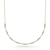 Dana Rebecca 14K Yellow Gold Ava Bea Space Diamond Tennis Necklace
