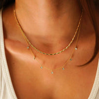 Dana Rebecca 14K Yellow Gold Ava Bea Diamond Station Necklace
