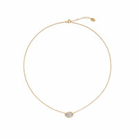 Marco Bicego 18K Yellow and White Gold Lunaria Alta Pave Diamond Station Lariat Necklace