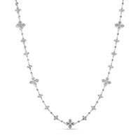 Roberto Coin 18K White Gold Love In Verona Pave Diamond Necklace