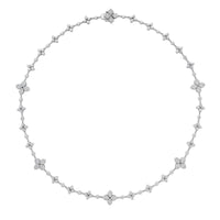 Roberto Coin 18K White Gold Love In Verona Pave Diamond Necklace
