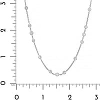 Platinum 4CTW Diamond By The Yard Necklace