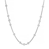 Platinum 4CTW Diamond By The Yard Necklace