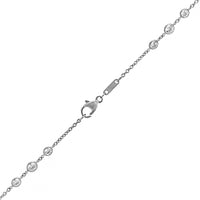 Platinum 4CTW Diamond By The Yard Necklace