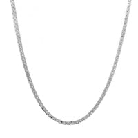 14K White Gold 6CTW Round Diamond Tennis Necklace