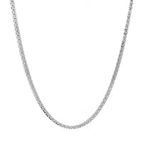 14K White Gold 2CTW Round Diamond Tennis Necklace