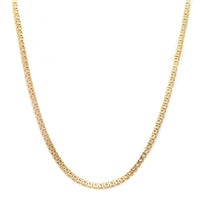 14K Yellow Gold 4CTW Round Diamond Tennis Necklace